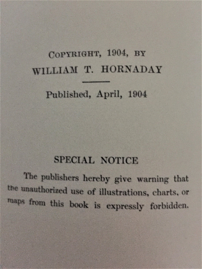 BOOKS - Hornaday's  American Natural History