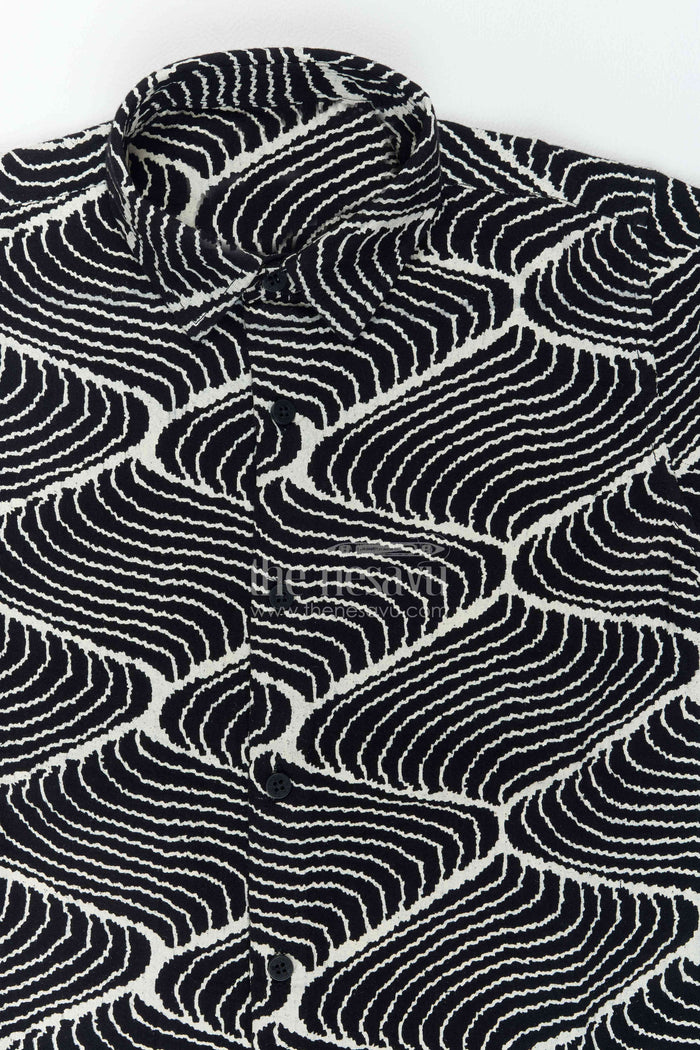 The Nesavu Boys Cotton Shirt Boys Abstract Print Shirt for Parties Holidays and Standout Casual Looks Nesavu Nesavu Boys Abstract Print Shirt For Parties Holidays Family Outings And Standout Smart Casual Styling