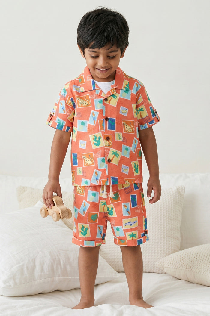 Boys Casual Co Ord Set for Summer Outings and Playtime