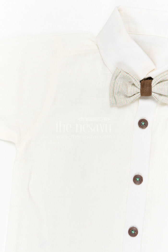 The Nesavu Boys Casual Set Boys Casual Outfit Set for Outings and Everyday Comfort Nesavu Nesavu Boys Casual Outfit Set For Everyday Outings In Soft Cotton Fabric With Comfortable Fit And Smart Styling