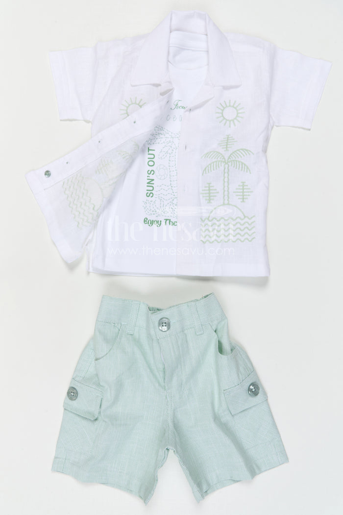 Boys Cotton Casual Set for Daily Wear and Summer Comfort