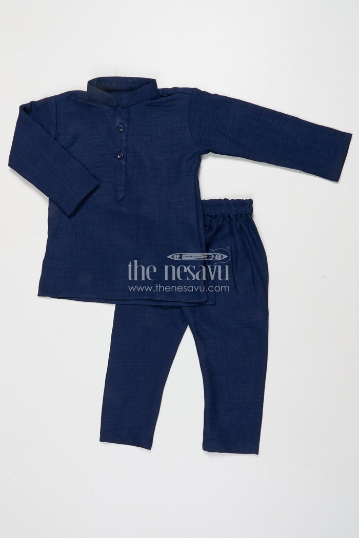 The Nesavu Boys Jacket Sets Boys Cotton Jacket Set for Festive Functions and Wedding Receptions Nesavu Nesavu boys cotton jacket kurta set for festive functions and traditional ceremonies