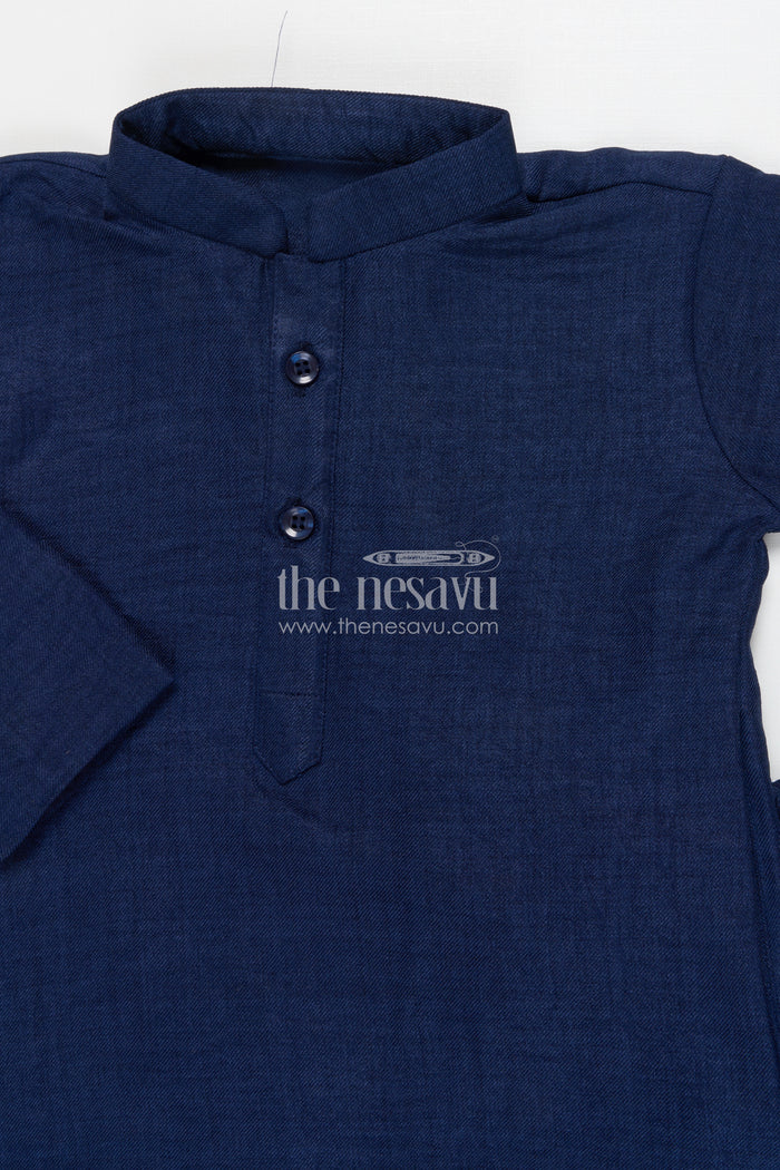The Nesavu Boys Jacket Sets Boys Cotton Jacket Set for Festive Functions and Wedding Receptions Nesavu Nesavu boys cotton jacket kurta set for festive functions and traditional ceremonies