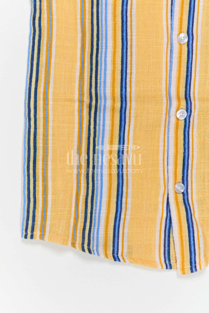The Nesavu Boys Cotton Shirt Boys Cotton Shirt for Casual Outings and Everyday Wear Nesavu Nesavu Boys Cotton Striped Shirt For Casual Outings Breathable Comfortable Everyday Wear For Kids