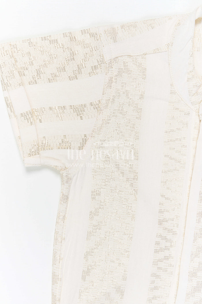 The Nesavu Boys Cotton Shirt Boys Cotton Shirt for Festive Occasions and Traditional Wear Nesavu Nesavu Boys Cotton Shirt With Zari Design For Festive Occasions And Traditional Wear With Breathable Fabric