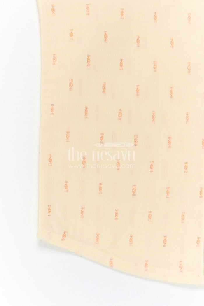 The Nesavu Boys Cotton Shirt Boys Cotton Shirt for Festive Outings and Traditional Wear Nesavu Nesavu Boys Cotton Butti Shirt For Festive Outings And Traditional Wear With Breathable Comfortable Fabric