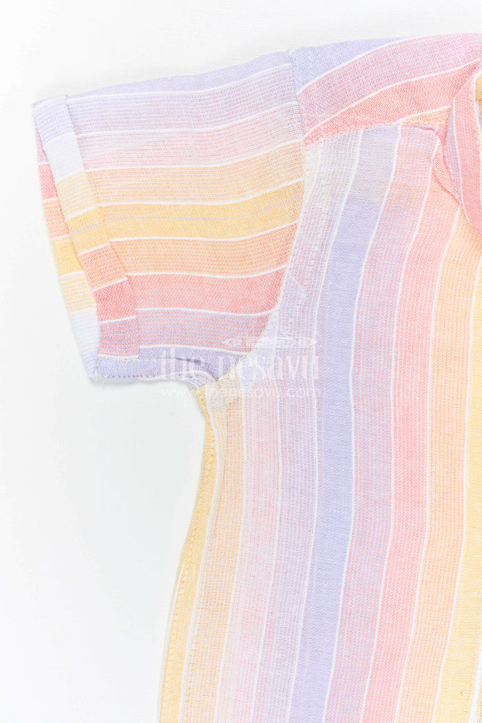 The Nesavu Boys Cotton Shirt Boys Cotton Shirt for Summer Outings and Vacational Wear Nesavu Nesavu Boys Cotton Striped Shirt For Summer Outings And Vacation Wear With Breathable Comfortable Fabric