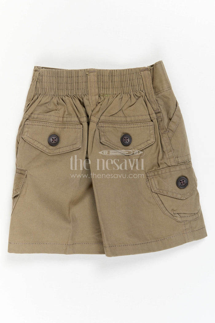 The Nesavu Boys Shorts Boys Cotton Shorts for Active Days and School Outfits Nesavu Nesavu cotton shorts for boys – everyday wear for school, travel and weekend play