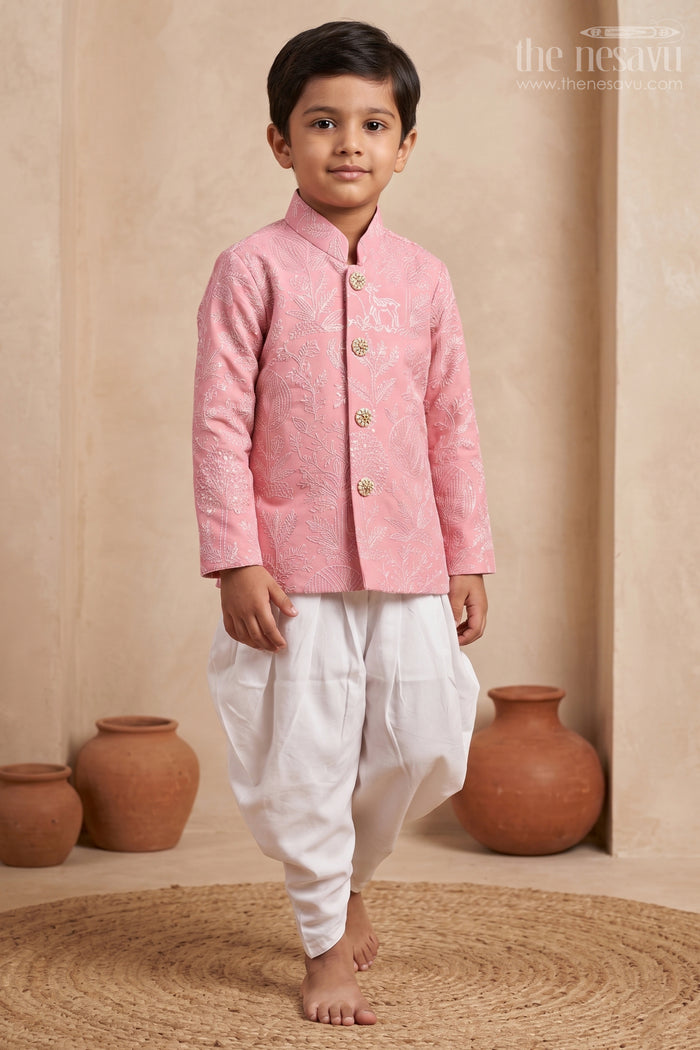 Boys Dhoti Set for Festive Rituals and Traditional Celebrations
