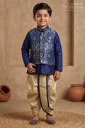 Boys Dhoti Set with Jacket for Traditional Ceremonies and Celebrations