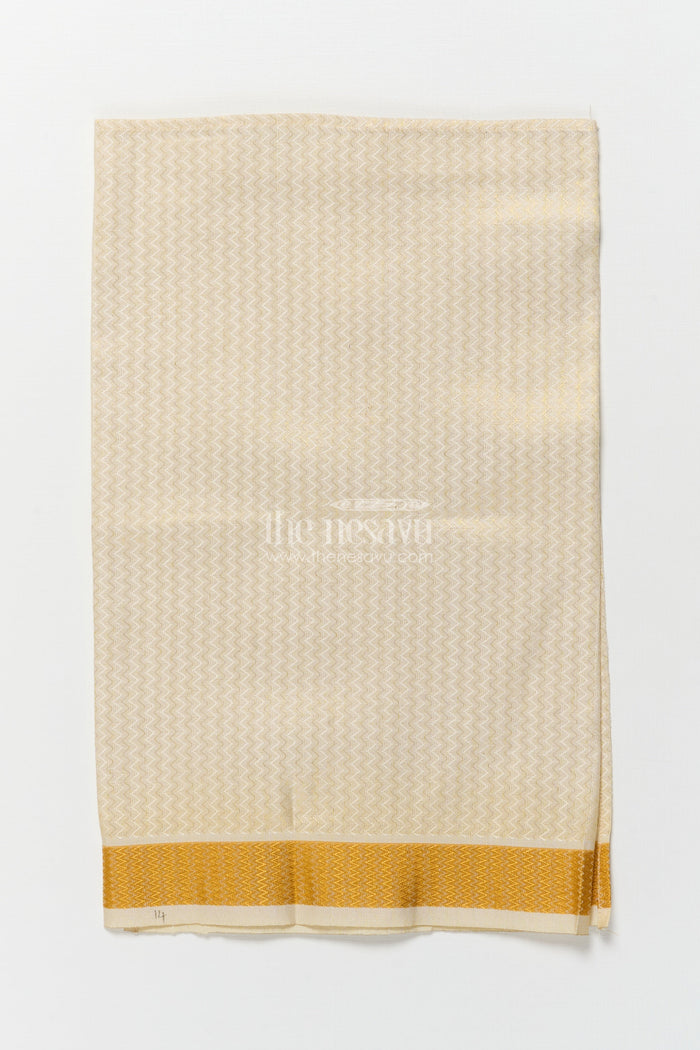 The Nesavu Boys Vesti Boys Embossed Vesti for Weddings and Festive Traditions Nesavu Nesavu boys tissue vesti embossed zari design weddings poojas festive occasions