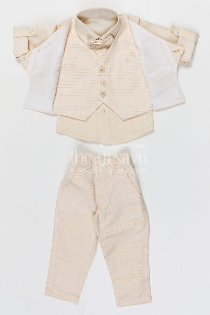 The Nesavu Boys Jacket Sets Boys Ethnic Jacket Set for Festive Events and Family Functions Nesavu Nesavu boys ethnic jacket set for festive occasions weddings and traditional celebrations
