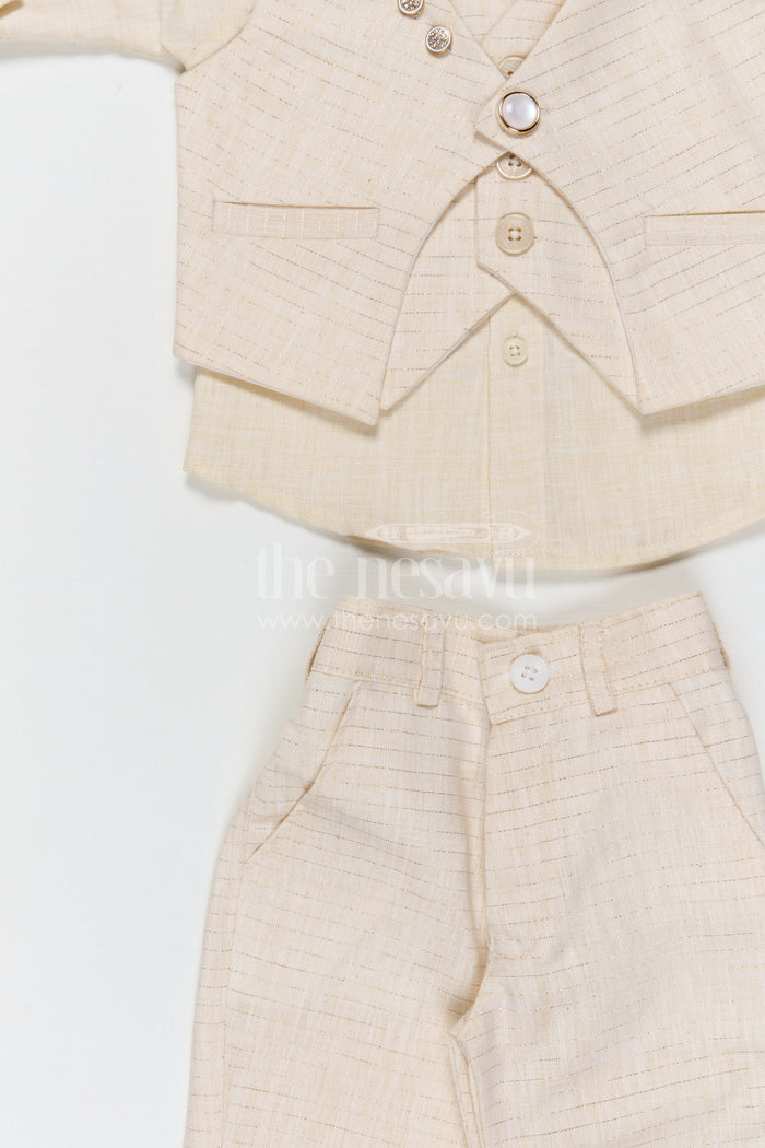 The Nesavu Boys Jacket Sets Boys Ethnic Jacket Set for Festive Events and Family Functions Nesavu Nesavu boys ethnic jacket set for festive occasions weddings and traditional celebrations