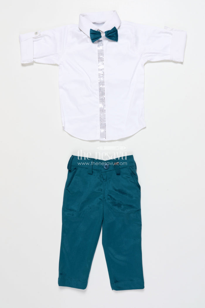 The Nesavu Boys Casual Set Boys Festive Waistcoat Set for Birthday Parties and Special Events Nesavu Nesavu boys festive waistcoat set bowtie birthday parties weddings
