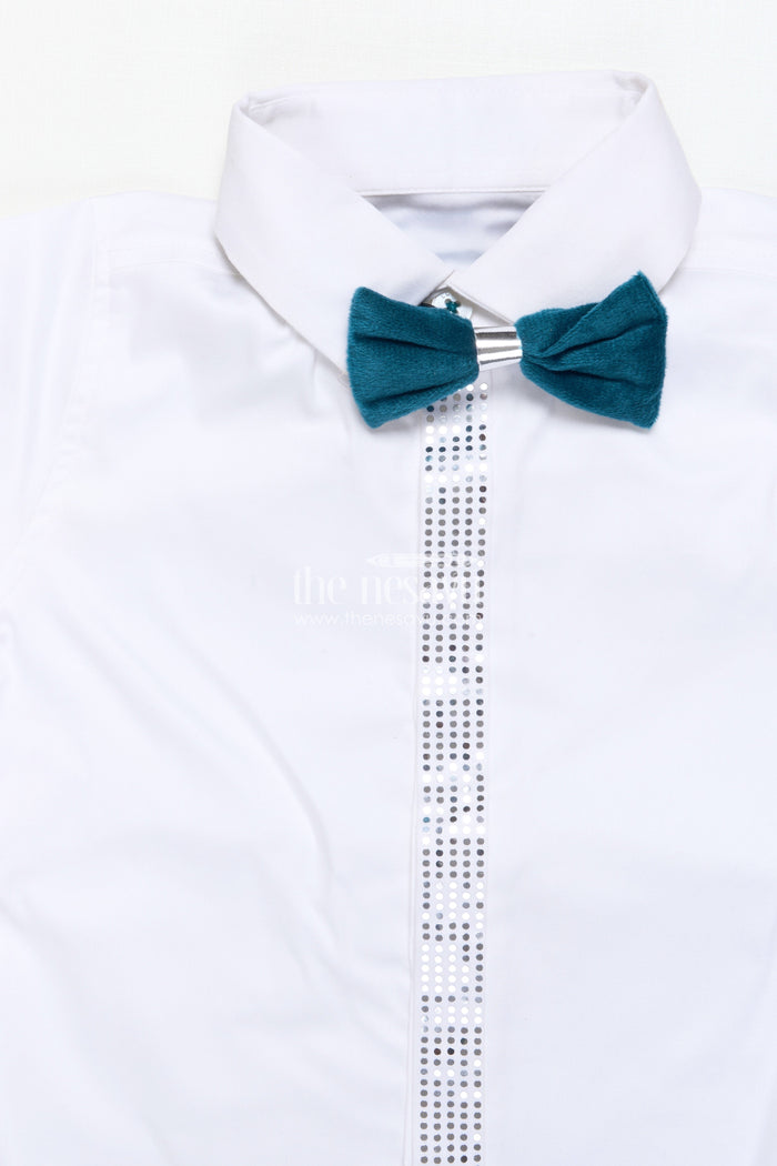 The Nesavu Boys Casual Set Boys Festive Waistcoat Set for Birthday Parties and Special Events Nesavu Nesavu boys festive waistcoat set bowtie birthday parties weddings
