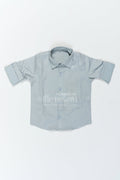 The Nesavu Boys Cotton Shirt Boys Floral Shirt for Birthday Outings Family Events and Weekend Dressing Nesavu 18 (2Y) / Grey / Cotton Blend BS540A-18 Nesavu Boys Floral Shirt For Birthday Outings Family Events Weekends And Comfortable Smart Casual Wear