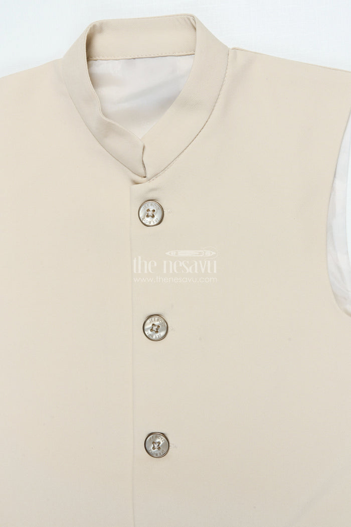 The Nesavu Boys Jacket Sets Boys formal Jacket Set for Weddings and Festive Occasions Nesavu Nesavu boys blazer jacket set terry rayon weddings formal festive wear