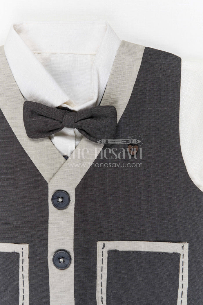 The Nesavu Boys Jacket Sets Boys Formal Jacket Set for Weddings and Special Occasions Nesavu Nesavu boys cotton formal jacket set for weddings birthdays and special celebrations