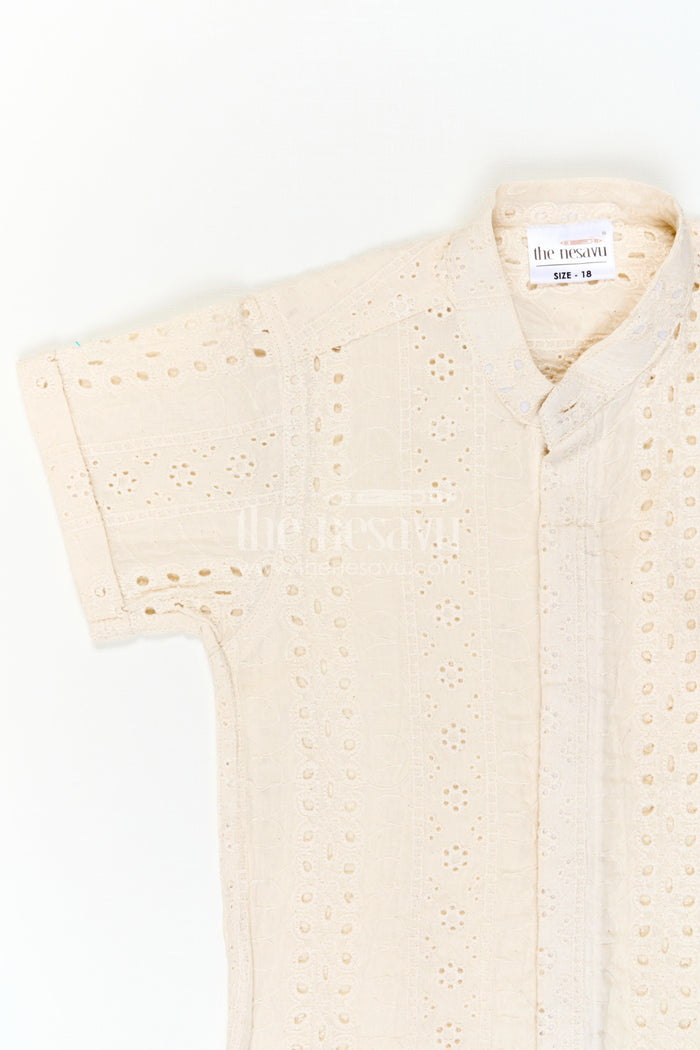The Nesavu Boys Cotton Shirt Boys Hakoba Shirt for Summer Vacations and Special Day Outings Nesavu Nesavu Boys Hakoba Shirt For Summer Vacations Family Outings And Special Occasions