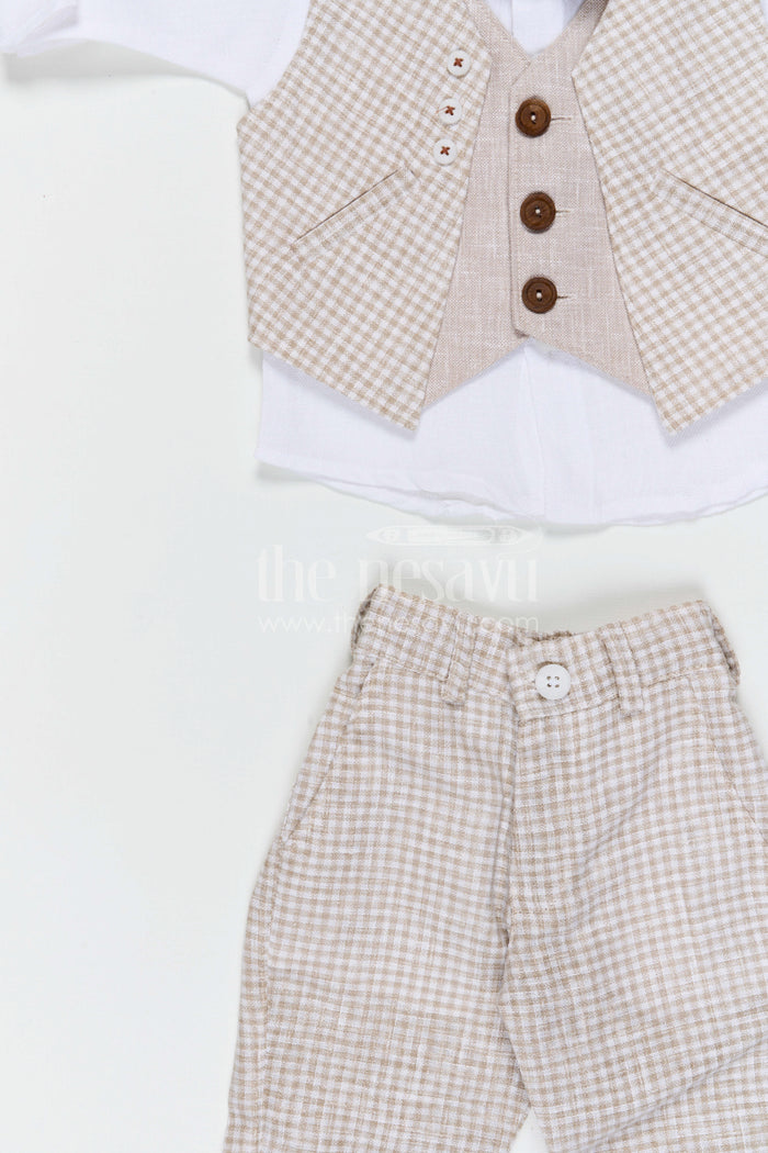 The Nesavu Boys Jacket Sets Boys Jacket Set for Weddings and Festive Family Celebrations Nesavu Nesavu boys cotton jacket set for weddings festive occasions and traditional family celebrations