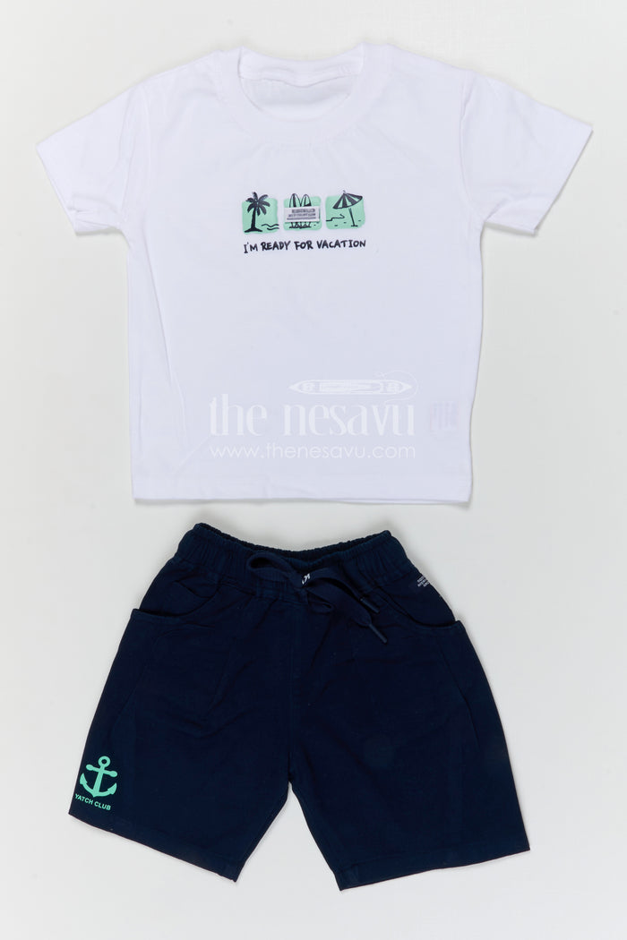The Nesavu Boys Casual Set Boys Muslin Cotton Casual Set for Playtime and Everyday Comfort Nesavu Nesavu boys muslin cotton casual set for playtime with breathable fabric and relaxed fit summer outfit