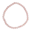 BRACELET - ROSE QUARTZ (4-4.5 MM) 7.15-7.25" (PC)