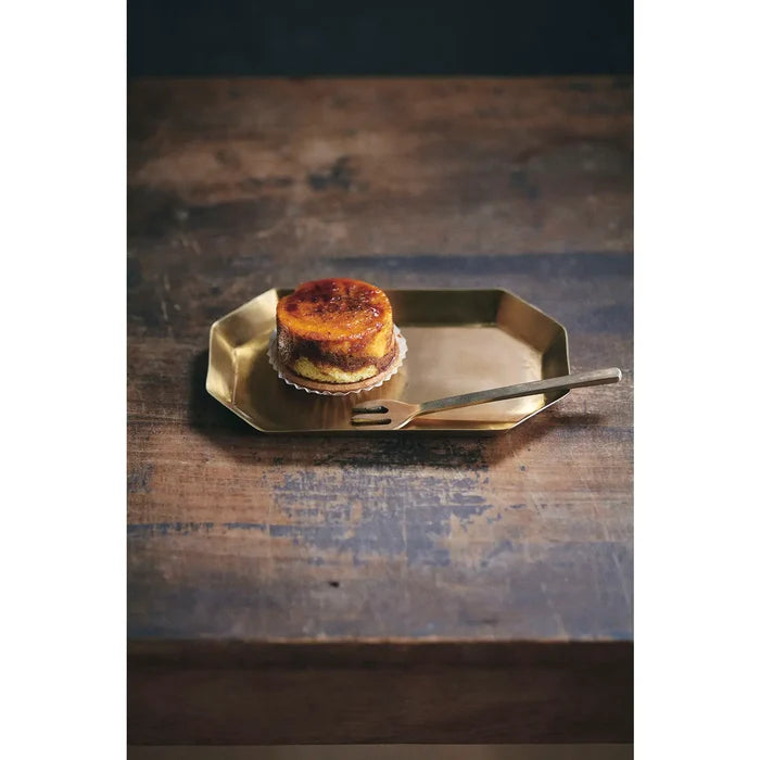 Brass Long Octagon Dish-Medium