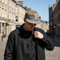 Brushed Check Baseball Cap
