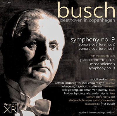 BUSCH Beethoven in Copenhagen (1933-50) - PASC604 - CD