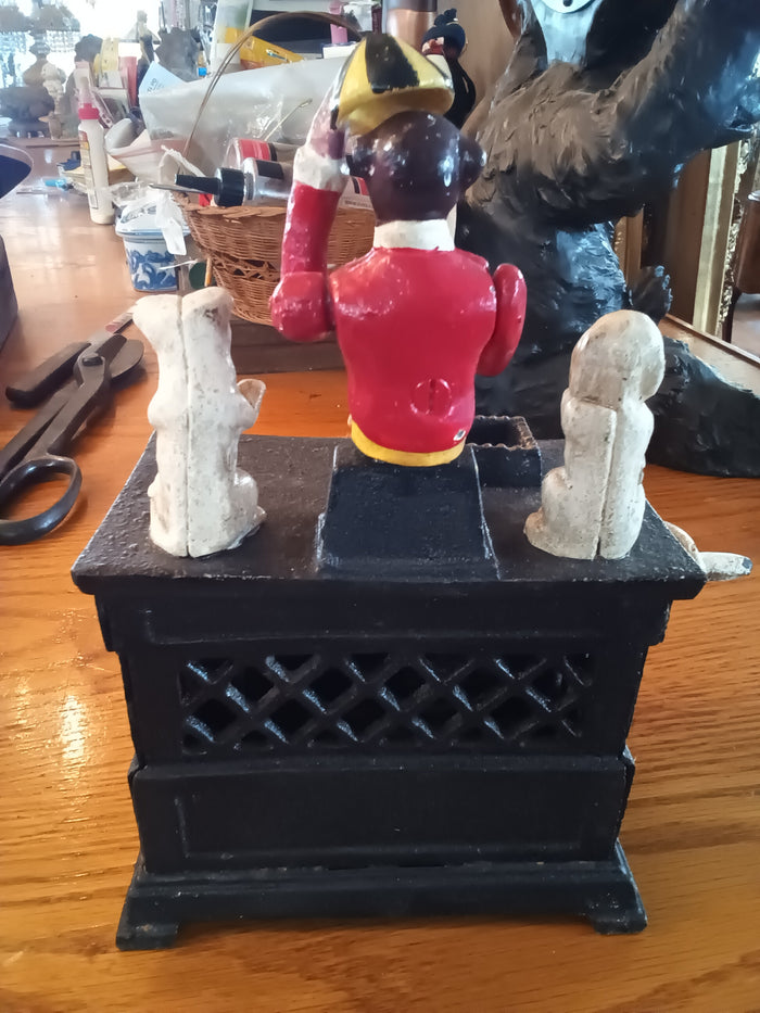 Cast Iron mechanical bank Organ Bank