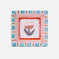 ChagoArt - Hand-painted Ceramic Photo Frame, Red Flowers