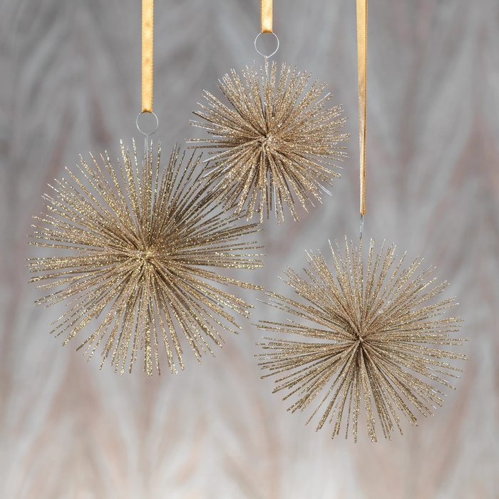 Wire Star Burst Ornament - Ornaments by Carlyle Avenue