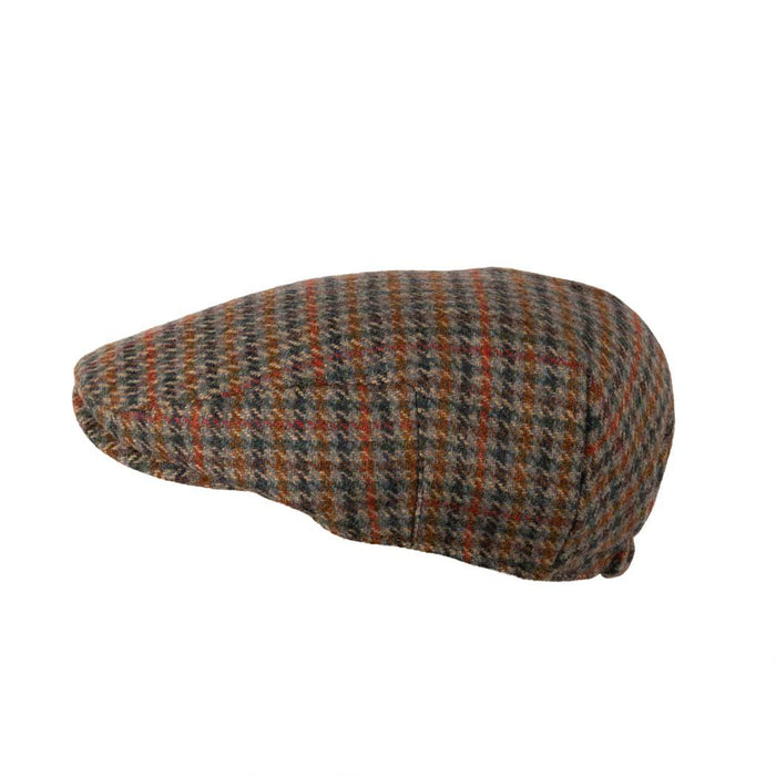 Classic Tweed Flat Cap | Quilted Lining | Elasticated Fit
