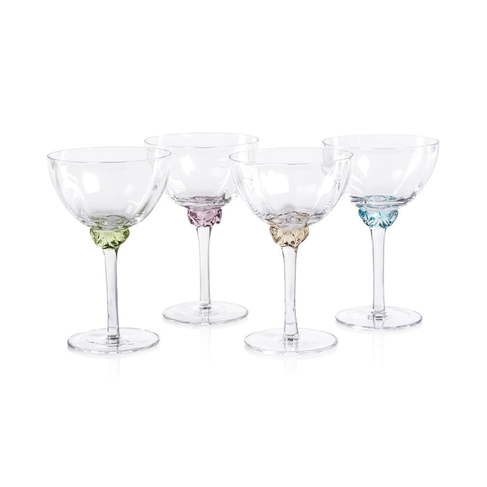 Colette Glassware - Martini/Cocktail Glass - Pastels - Drinkware by Carlyle Avenue