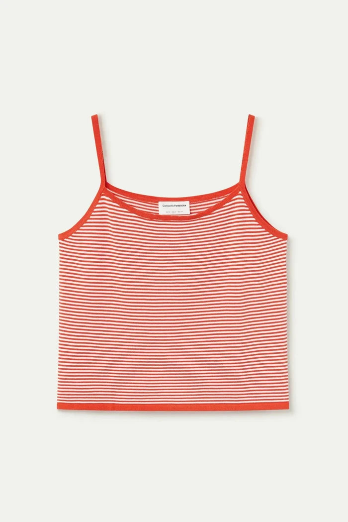 COMPANIA FANTASTICA Camisole Ligné - Orange