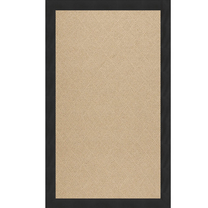 Creative Concepts-Cane Wicker Canvas Black Indoor/Outdoor Bordere Rectangle image