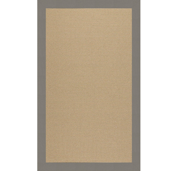 Creative Concepts-Sisal Canvas Charcoal Indoor/Outdoor Bordere Rectangle image