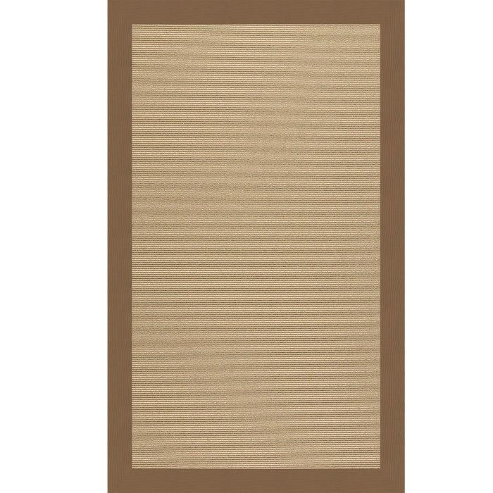 Creative Concepts-Sisal Canvas Cocoa Indoor/Outdoor Bordere Rectangle image