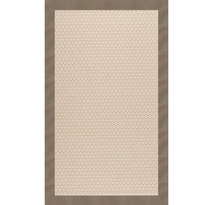 Creative Concepts-Sugar Mtn. Canvas Taupe Indoor/Outdoor Bordere Rectangle image
