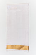 The Nesavu Pure Silk Vesti Cultural Silk Dhoti for Boys for Traditional Celebrations and School Events Nesavu 16 (1Y) / White / Pure Silk D082B-16 Nesavu cultural silk dhoti for boys – traditional wear for school ethnic day, festivals, and family functions
