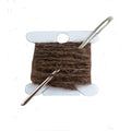 Darning repair Kits The Buffalo Wool Co. extreme brown (90% bison 10% nylon)