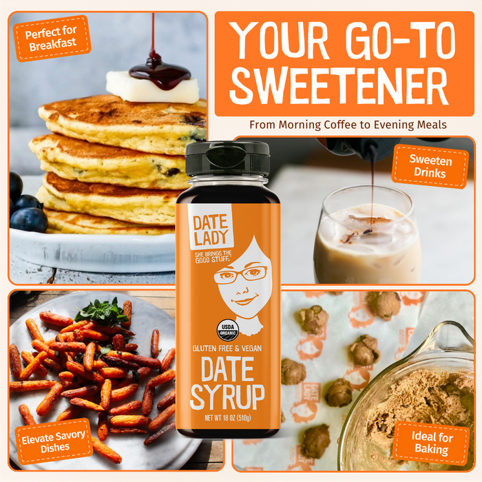 Date Lady | Organic Date Syrup Squeeze 24oz - Date Lady - Living with Ivey
