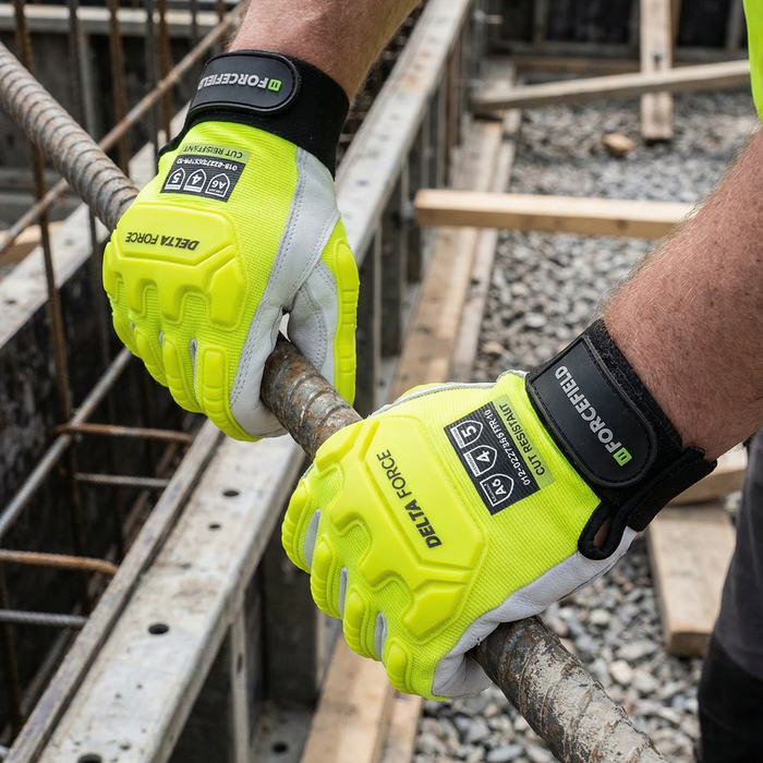 Deltaforce Goatskin Cut A6 Impact Performance Gloves