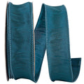 Dupioni Supreme Wired Edge Ribbon, Jade, 1-1/2 In, 20 Yards