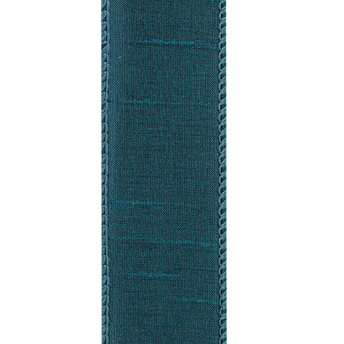 Dupioni Supreme Wired Edge Ribbon, Jade, 1-1/2 In, 20 Yards