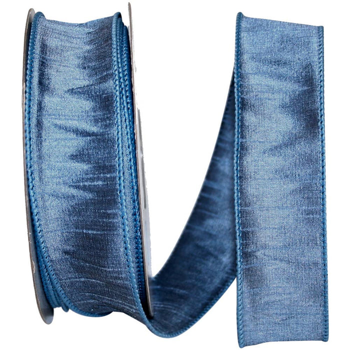 Dupioni Supreme Wired, French Blue, 1-1/2 In, 20 Yards