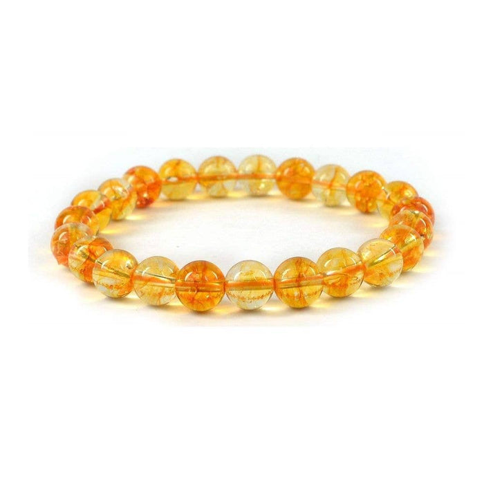Earths Elements Wholesale - Crystal Bracelet - 8mm Citrine, pack of 5
