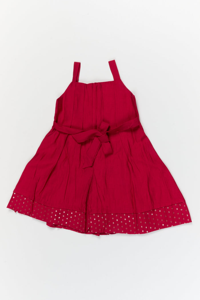 The Nesavu Girls Chanderi Frock Elegant Silk Frock with Traditional Jacket for Celebrations and Cultural Events Nesavu Nesavu ethnic silk frock with jacket for girls – ideal for weddings and festive gatherings