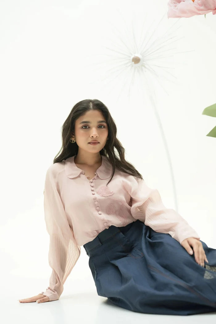 ESTHER ORGANZA EMBELLISHED SHIRT My Store