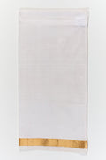 The Nesavu Boys Vesti Ethnic Boys Vesti for Weddings and Cultural Festivities Nesavu 18 (2Y) / White / Silk D058A-18 Nesavu ethnic silk vesti for boys with woven zari border – perfect for weddings and traditional wear